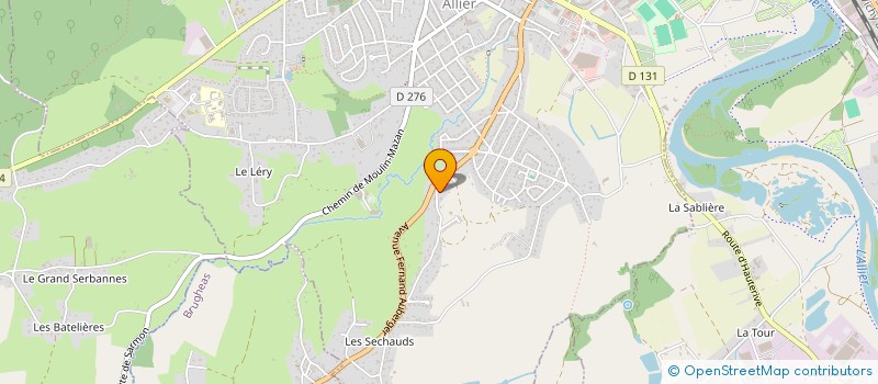 localisation de l'entreprise CASTAGNO PARTNER  BELLERIVE-SUR-ALLIER