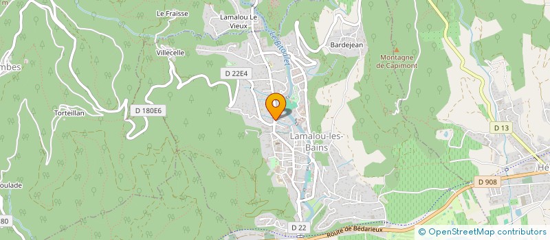 localisation de l'entreprise CASTAGNOU  LAMALOU-LES-BAINS