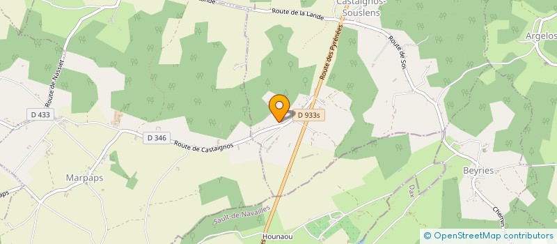 localisation de l'entreprise CASTAIGNOS SOUSLENS  CASTAIGNOS-SOUSLENS