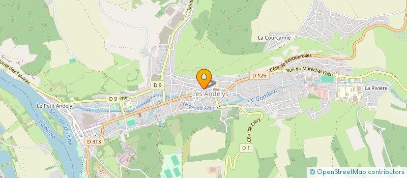 localisation de l'entreprise CASTAING-FERREZ à LES ANDELYS