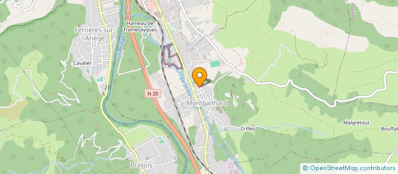 localisation de l'entreprise CASTAING MOLIN à MONTGAILHARD