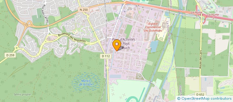 localisation de l'entreprise CASTAING TRAITEUR à LA TESTE-DE-BUCH