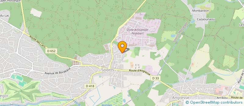 localisation de l'entreprise CASTAINGS MATTHIEU  SOORTS-HOSSEGOR