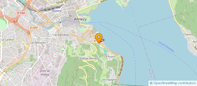 localisation de l'entreprise CASTALIE à ANNECY