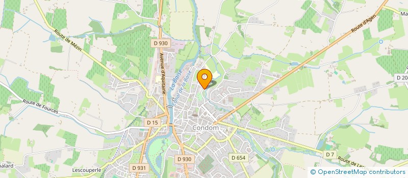 localisation de l'entreprise CASTALLAS  CONDOM