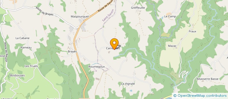 localisation de l'entreprise CASTAN  SAINT-PARTHEM