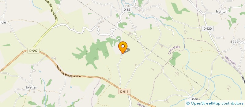 localisation de l'entreprise CASTAN MICHEL BOUSCAYROL SANDRINE  COLOMBIES