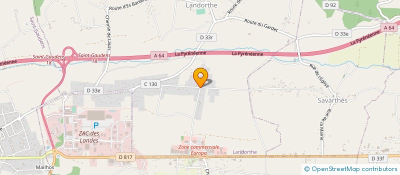 localisation de l'entreprise CASTAN OPTIQUE  LANDORTHE