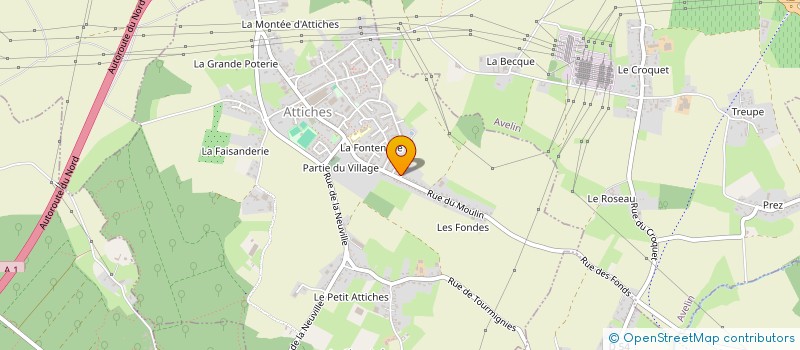 localisation de l'entreprise CASTANEA  ATTICHES