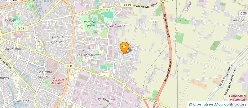 localisation de l'entreprise CASTANEA  VALENCE