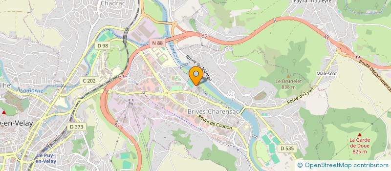 localisation de l'entreprise CASTANEA CONSEIL  BRIVES-CHARENSAC