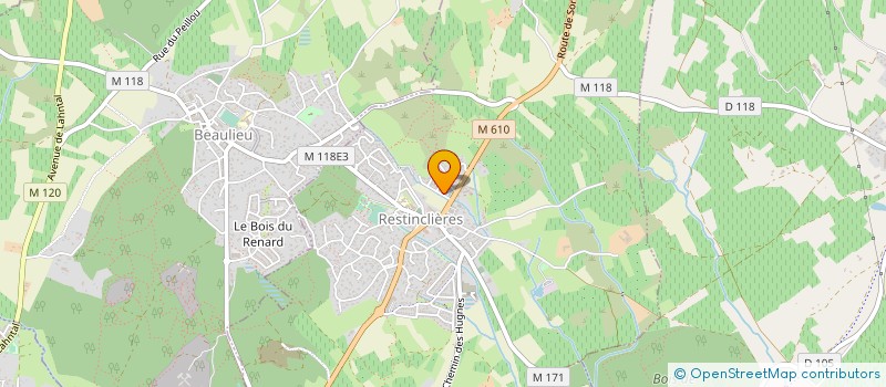 localisation de l'entreprise CASTANET PERE ET FILS à RESTINCLIERES
