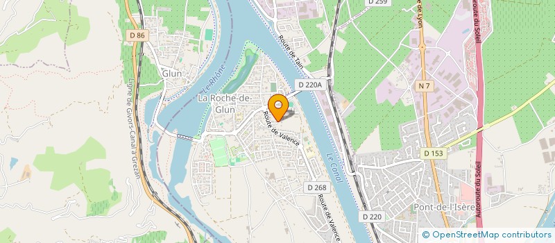 localisation de l'entreprise CASTANIA  LA ROCHE-DE-GLUN