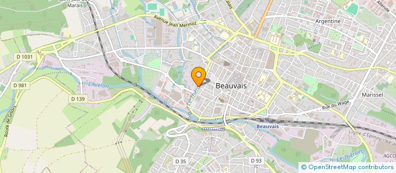 localisation de l'entreprise CASTANIE - TALBOT - HAMON - ROCHER  BEAUVAIS