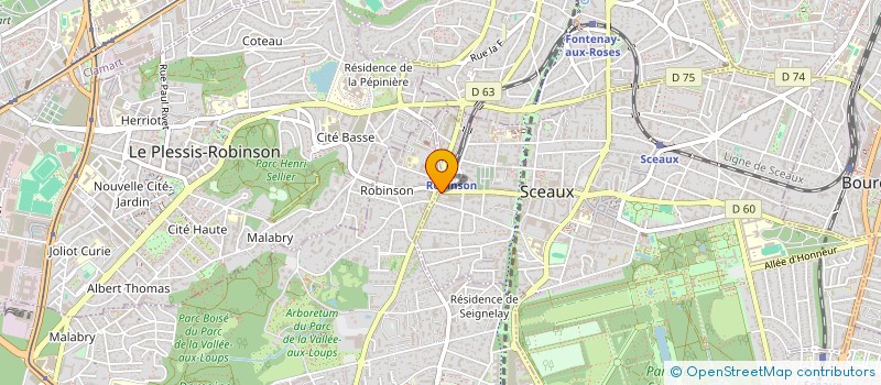 localisation de l'entreprise CASTANIER ET BIENAIME à SCEAUX