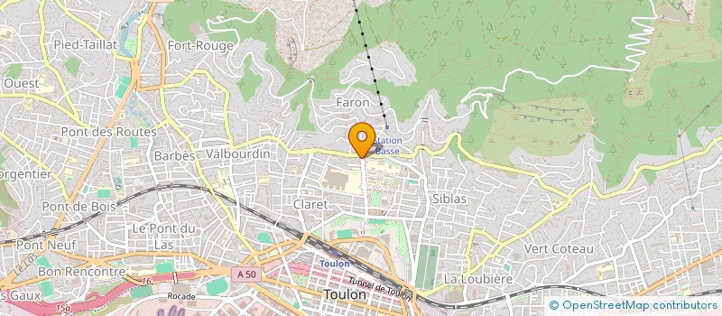 localisation de l'entreprise CASTANIER PERE FILS  TOULON