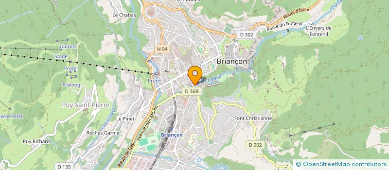 localisation de l'entreprise CASTAUDI-SINA  MONTGENEVRE