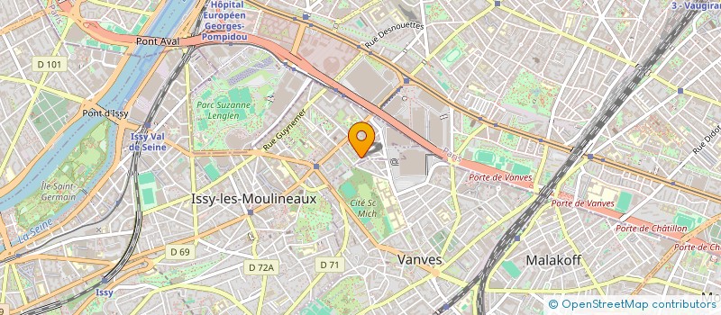 localisation de l'entreprise CASTE ING à ISSY-LES-MOULINEAUX