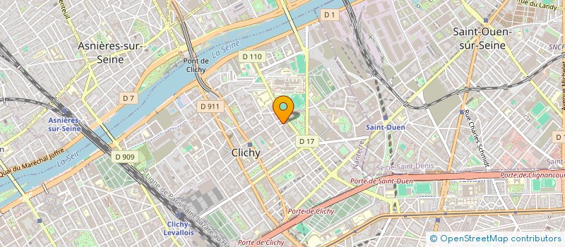 localisation de l'entreprise CASTEAUR à CLICHY