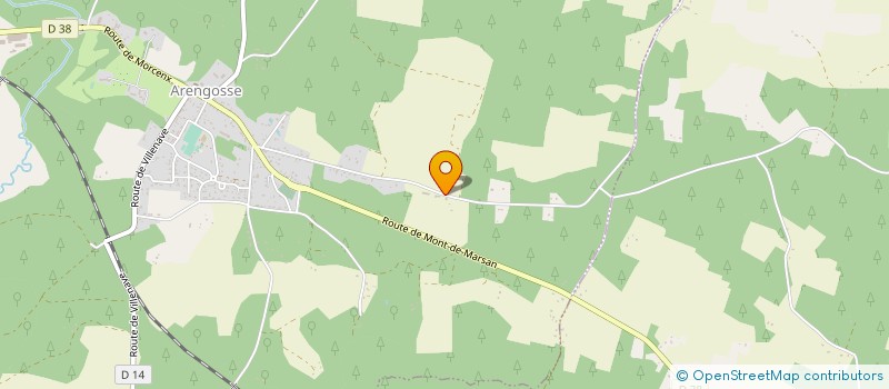 localisation de l'entreprise CASTECO  ARENGOSSE