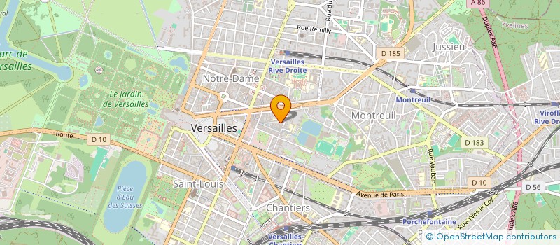localisation de l'entreprise CASTEL à VERSAILLES