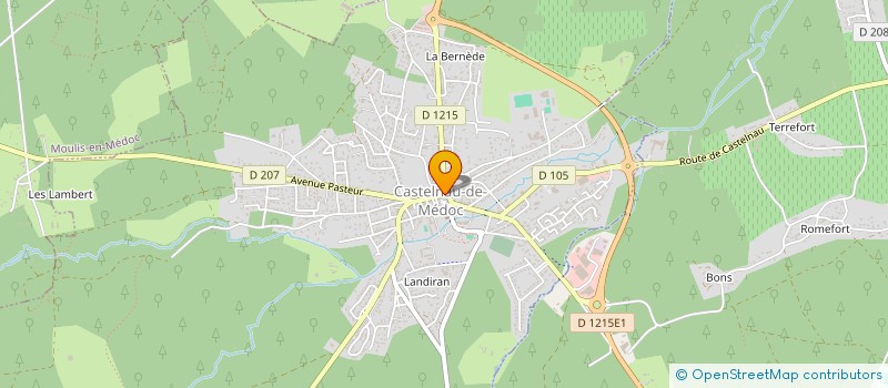localisation de l'entreprise CASTEL  CASTELNAU-DE-MEDOC