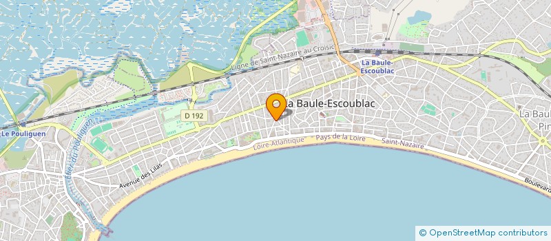 localisation de l'entreprise CASTEL à LA BAULE-ESCOUBLAC