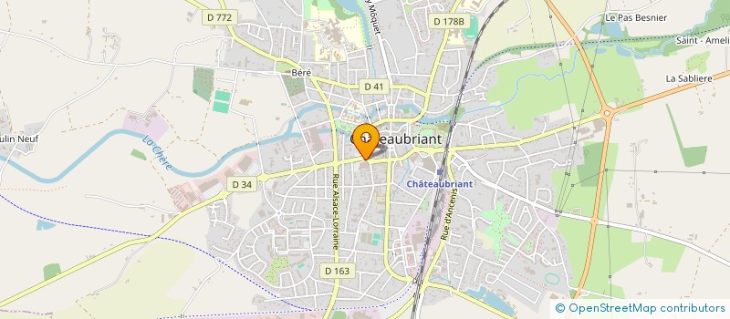 localisation de l'entreprise CASTEL 44  CHATEAUBRIANT