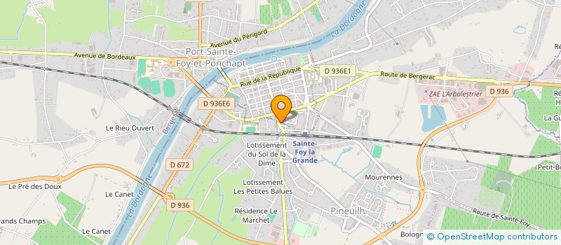 localisation de l'entreprise CASTEL  PINEUILH