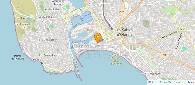 localisation de l'entreprise CASTEL à LES SABLES D'OLONNE