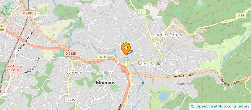 localisation de l'entreprise CASTEL 81 à MOUGINS