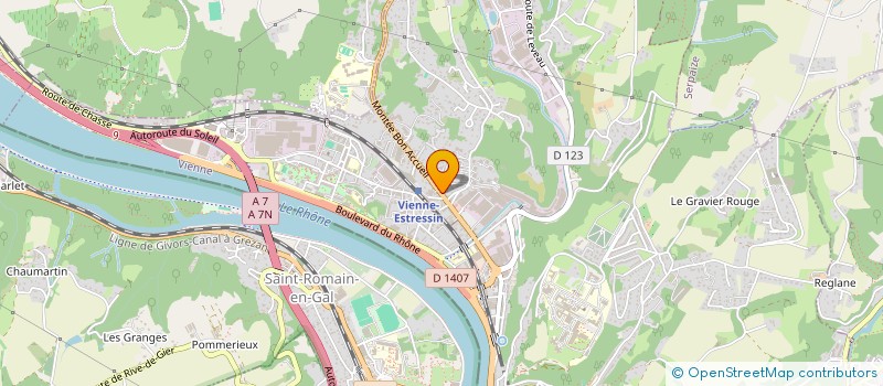 localisation de l'entreprise CASTEL à VIENNE