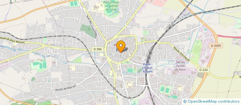 localisation de l'entreprise CASTEL  RIOM