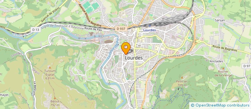 localisation de l'entreprise CASTEL AMITIE à LOURDES