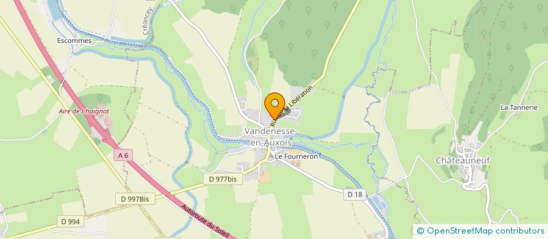 localisation de l'entreprise CASTEL AUTO  VANDENESSE-EN-AUXOIS