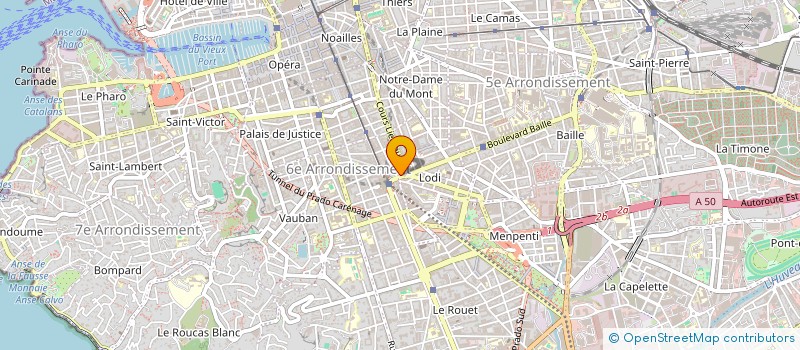 localisation de l'entreprise CASTEL BAILLE à MARSEILLE