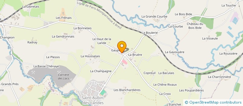 localisation de l'entreprise CASTEL-BREIZH  SAINT-AUBIN-DES-LANDES