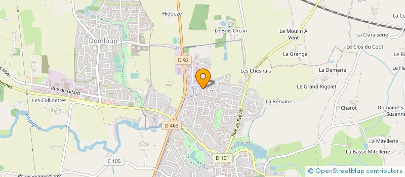 localisation de l'entreprise CASTEL CHAUSSURES à CHATEAUGIRON