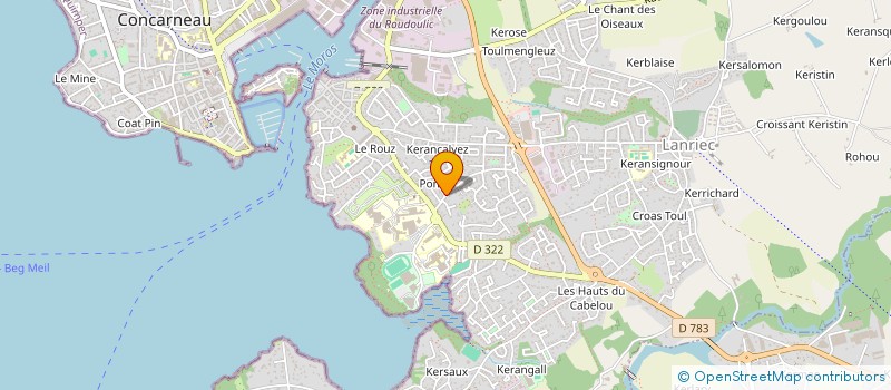 localisation de l'entreprise CASTEL &CO  CONCARNEAU