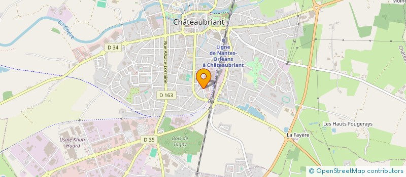 localisation de l'entreprise CASTEL COM'  CHATEAUBRIANT