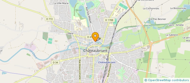 localisation de l'entreprise CASTEL CONDUITE  CHATEAUBRIANT