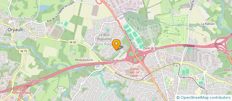 localisation de l'entreprise CASTEL D'ARMOR à ORVAULT