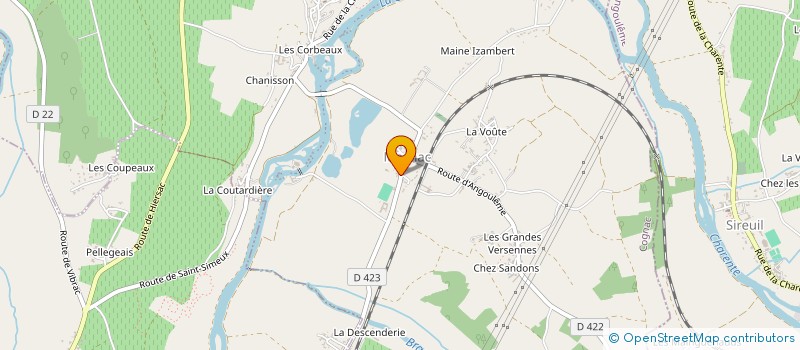 localisation de l'entreprise CASTEL DANSE 16 à CHATEAUNEUF-SUR-CHARENTE