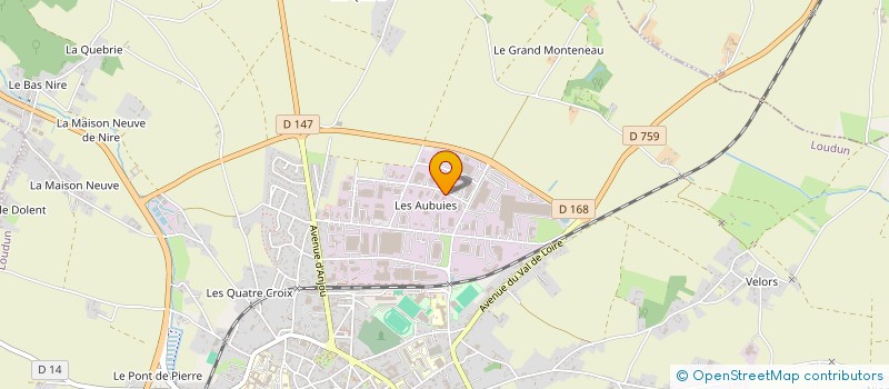 localisation de l'entreprise CASTEL DELICES à LOUDUN