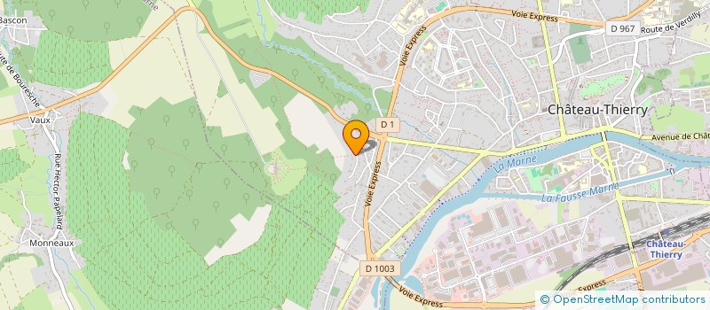 localisation de l'entreprise CASTEL EXPRESSO  CHATEAU-THIERRY