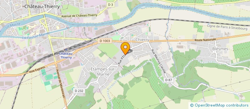 localisation de l'entreprise CASTEL FENETRES  CHIERRY