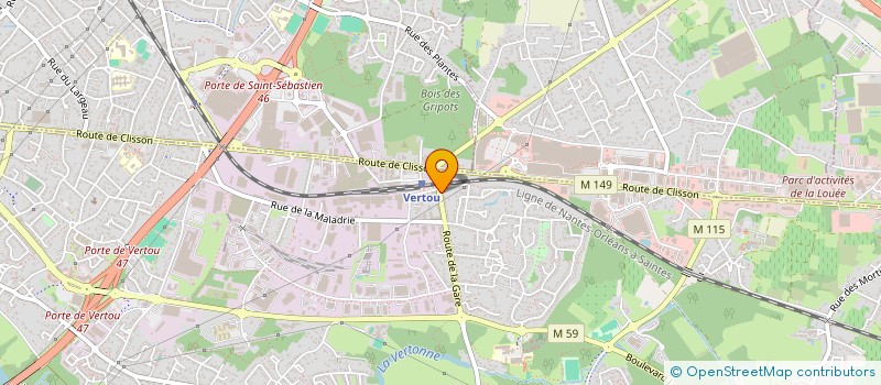 localisation de l'entreprise CASTEL-GERNIGANT INVESTISSEMENT à VERTOU