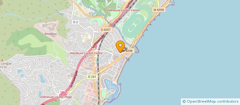 localisation de l'entreprise CASTEL GESTION à VILLENEUVE-LOUBET