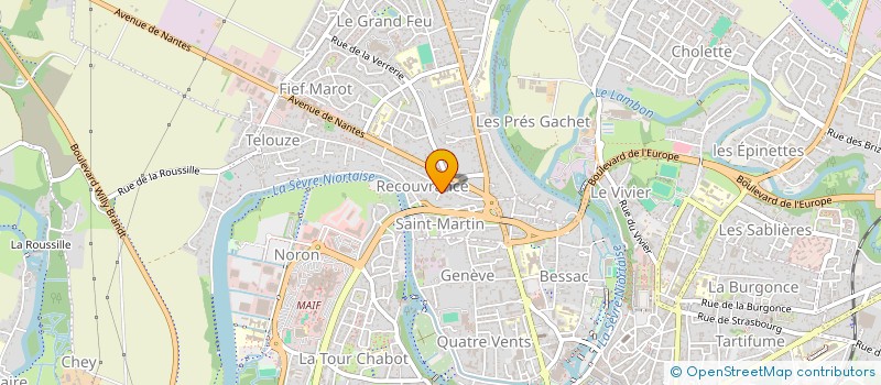 localisation de l'entreprise CASTEL-GHAS  NIORT