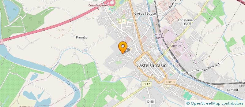 localisation de l'entreprise CASTEL GYMNASTIQUE VOLONTAIRE  CASTELSARRASIN